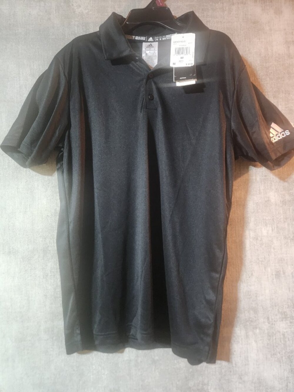 Adidas Grind Polo Black Men's M NWT S97377